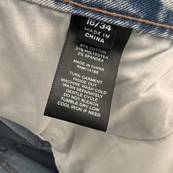 Frye High Rise Jeans Light Wash Women Size 16 - Picture 6 of 9